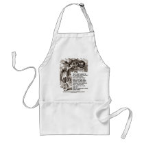 Wonderland Alice Go Among Mad People Quote Aprons