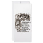 Wonderland Alice Go Among Mad People Quote Personalized Rack Card