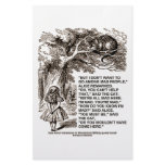 Wonderland Alice Go Among Mad People Quote Customized Stationery