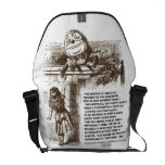 Wonderland Alice Humpty Dumpty Conversation Courier Bag