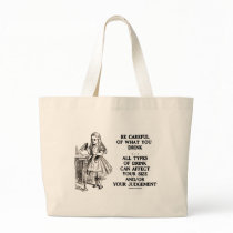 Wonderland Be Careful What You Drink (Alice) Canvas Bag