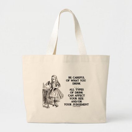 Wonderland Be Careful What You Drink (Alice) Canvas Bag