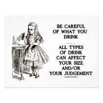 Wonderland Be Careful What You Drink (Alice) invitations