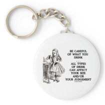 Wonderland Be Careful What You Drink (Alice) Keychains