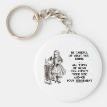 Wonderland Be Careful What You Drink (Alice) Key Chain