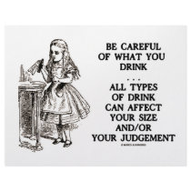 Wonderland Be Careful What You Drink (Alice) letterhead