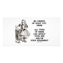 Wonderland Be Careful What You Drink (Alice) Photo Greeting Card
