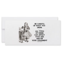 Wonderland Be Careful What You Drink (Alice) rack cards