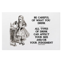 Wonderland Be Careful What You Drink (Alice) Customized Stationery