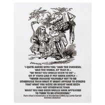 Wonderland Be What You Would Seem To Be Duchess flyers by wordsunwords Wonderland Be What You Would Seem To Be Duchess flyers