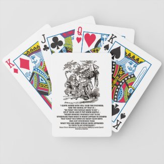 Wonderland Be What You Would Seem To Be Duchess Bicycle Card Decks