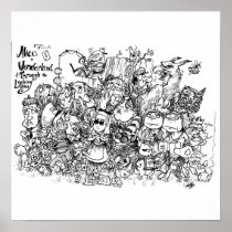 Wonderland Characters Poster