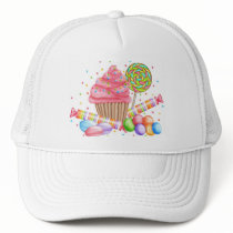 Wonderland Cupcake Candy Lollipop Sweet Tarts Mesh Hats