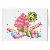 Wonderland Cupcake Notecard