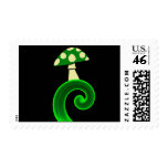 Wonderland Mushroom 2 Postage Stamps