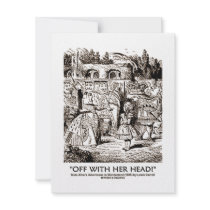 Wonderland Off With Her Head (Duchess Alice) invitations