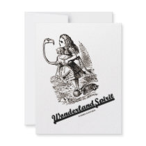 Wonderland Spirit (Alice & Her Flamingo) invitations