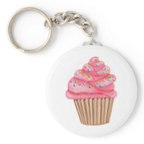 Wonderland Sprinkles Cupcake Key Chain