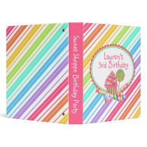 wonderland stripe Candy Cupcake Photo Album Binder