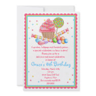 Wonderland Sweet Shop invitation invitation