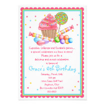 Wonderland Sweet Shop invitation invitations