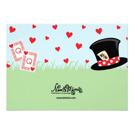 Wonderland Tea Party Invitations