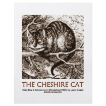 Wonderland The Cheshire Cat flyers by wordsunwords Wonderland The Cheshire Cat flyers