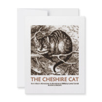 Wonderland The Cheshire Cat Personalized Invite