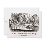 Wonderland The Mad Tea Party Alice Mad Hatter Custom Invitations