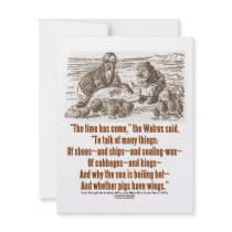 Wonderland Time Has Come Through Looking Glass invitations by wordsunwords Wonderland Time Has Come Through Looking Glass invitations