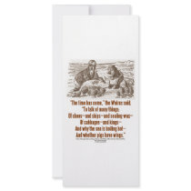 Wonderland Time Has Come Through Looking Glass Rack Card Design