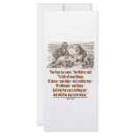 Wonderland Time Has Come Through Looking Glass Rack Card Design