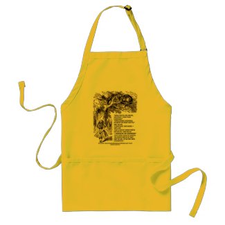 Wonderland Which Way I Ought To Go Quote apron