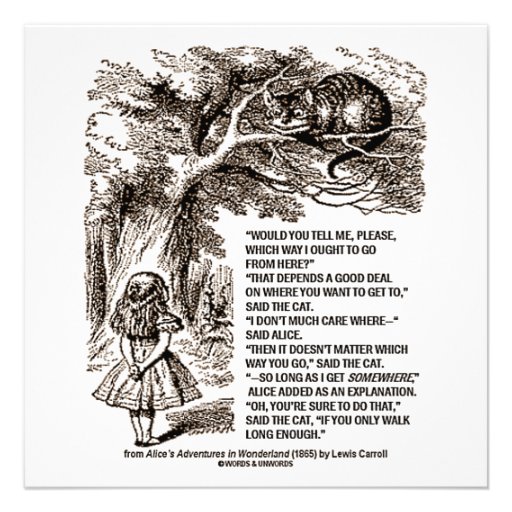 To Go Which Way Cheshire Cat Alice In Wonderland Quotes. QuotesGram