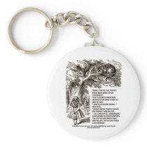 Wonderland Which Way I Ought To Go Quote Key Chains
