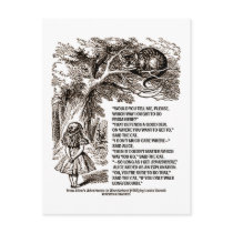 Wonderland Which Way I Ought To Go Quote Post Cards