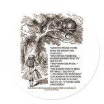 Wonderland Which Way I Ought To Go Quote Stickers