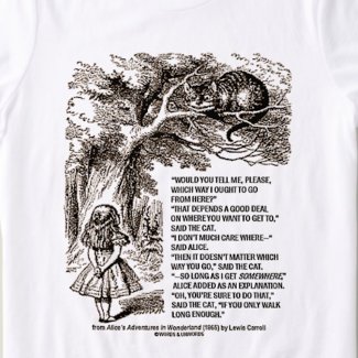Wonderland Which Way I Ought To Go Quote shirt