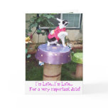 Wonderland White Rabbit Belated Birthday Card
