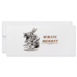 Wonderland White Rabbit Personalized Rack Card
