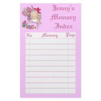 Wonky Happy Birthday Girl 1 Year Old Binder Customized Stationery