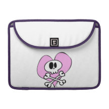 Wonky Skull Sleeve For MacBooks