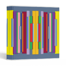 Wonky Stripes binders