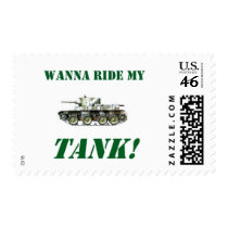 Wonna Ride My Tank Postage Stamp