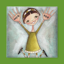 WOO HOO Girl -  Magnet