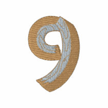 Wood Alphabet 9 embroidered shirts by ZazzleEmbroidery Wood Alphabet 9 embroidered shirts