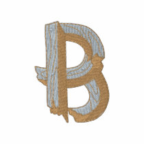 Wood Alphabet B embroidered shirts