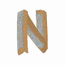 Wood Alphabet N embroidered shirts by ZazzleEmbroidery Wood Alphabet N embroidered shirts