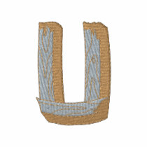 Wood Alphabet U embroidered shirts by ZazzleEmbroidery Wood Alphabet U embroidered shirts