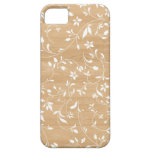 Wood background floral swirls rustic chic pattern iPhone 5 covers